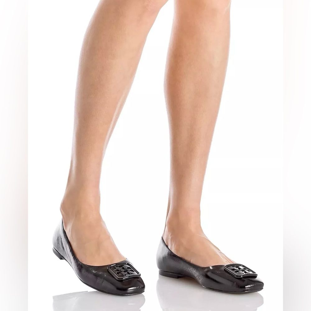 Tory Burch GEORGIA BALLET WRINKLE CALF LEATHER